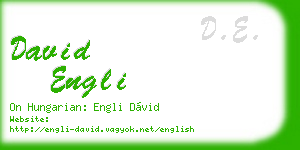 david engli business card